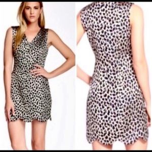 CECE Mini Dress leopard jacquard metallic gold 12